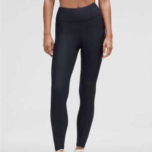 Fleece High-Rise Running Tight 28" In True Navy